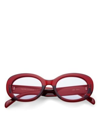 Aria Oval Eye Blue Light Blocking Reading Glasses, 50 mm
