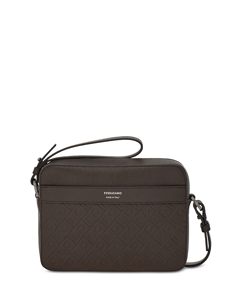 Ferragamo Embossed Monogram Shoulder Bag