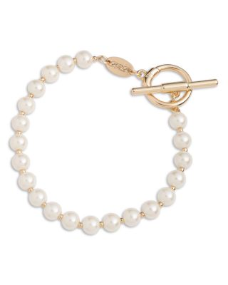 Imitation Pearl Flex Bracelet