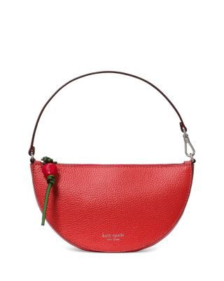 Wink Strawberry Leather Wristlet