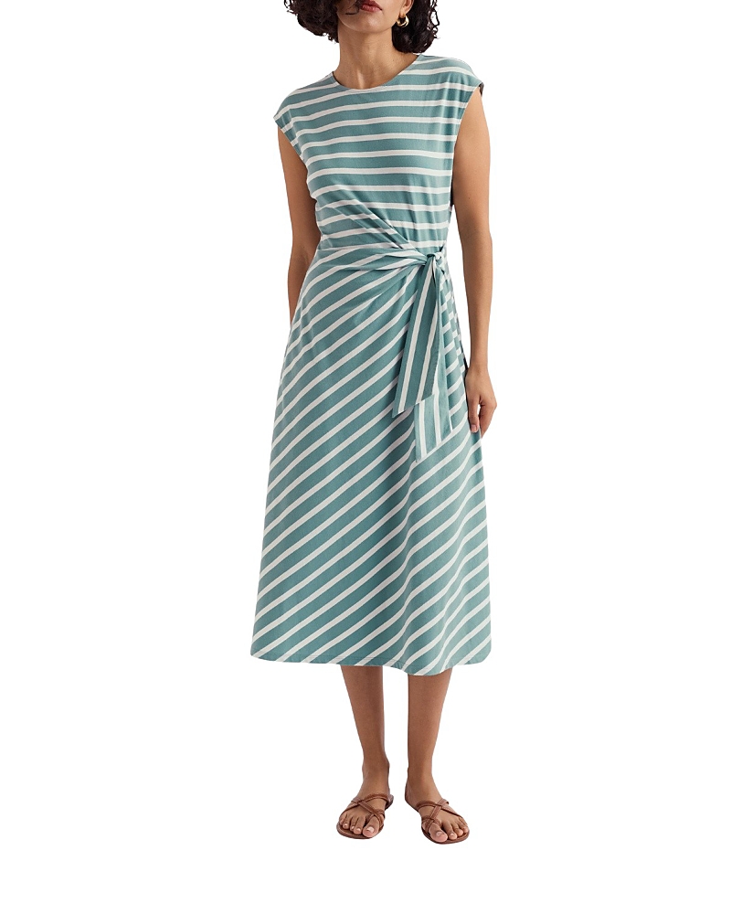 Seasalt Cornwall Fettling Jersey Tie Detail Midi Dress