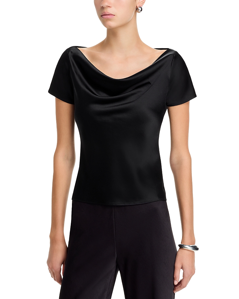 Leset Barb Draped Neck Top