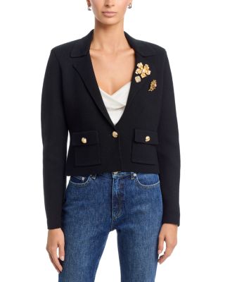 Laynee Cropped Knit Blazer