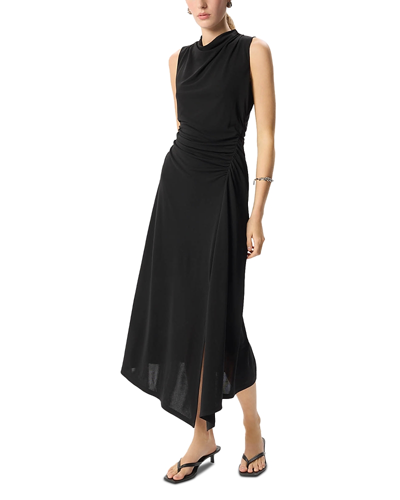 Whistles Ruched Halter Jersey Dress
