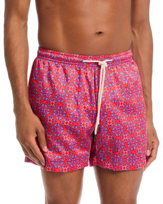 5.5" Drawstring Swim Shorts in Vendicari 2