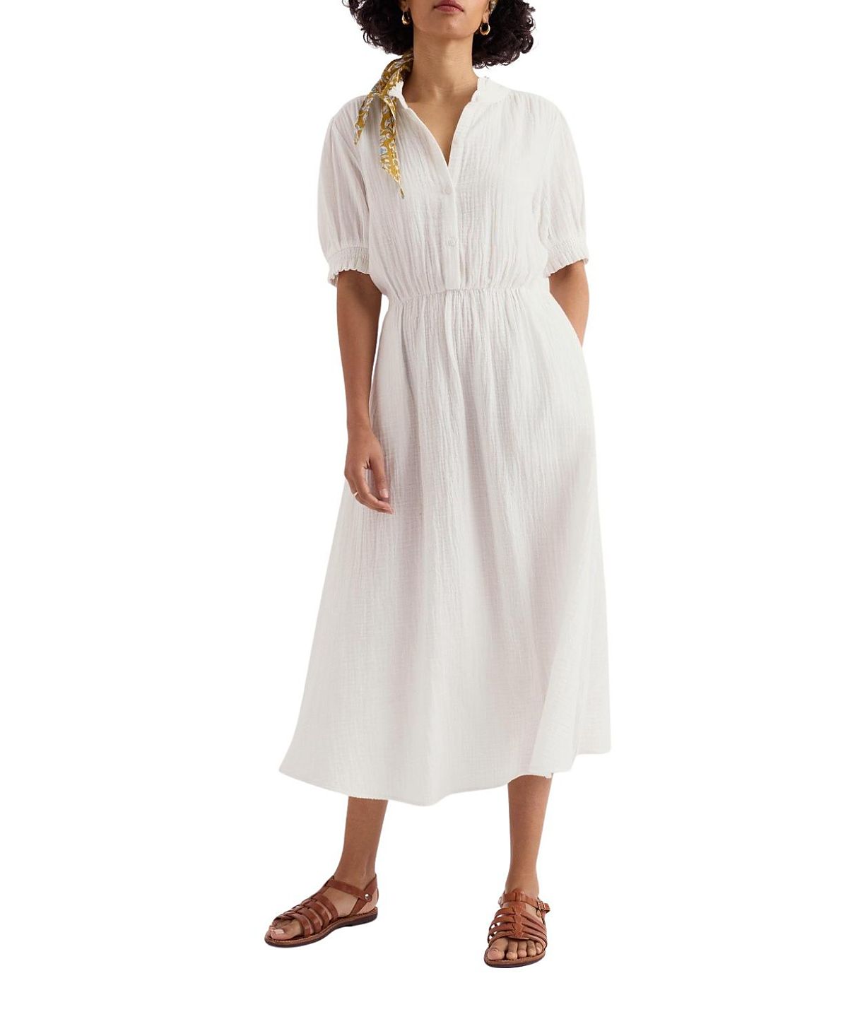 Seasalt Cornwall Shore Path Half Sleeve Midi Dress
