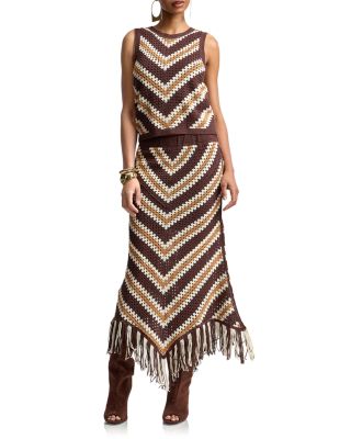 Chevron Crochet Top & Chevron Crochet Maxi Skirt