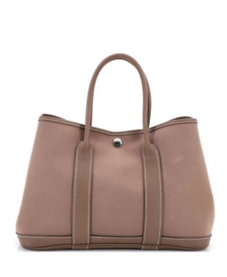 30 Garden Party Tote Toile and Leather