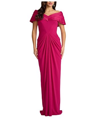 hot pink dresses for mother of the bride Shirees Column Chiffon Cape Sleeve Tea-Length Dresses, Party Dress Women 2026 lightweight soft and comfortable Mother of the Bride |