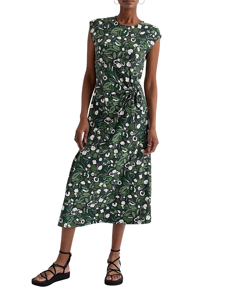 Seasalt Cornwall Fettling Jersey Tie Detail Midi Dress