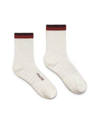Fraise Striped Crew Grip Sock