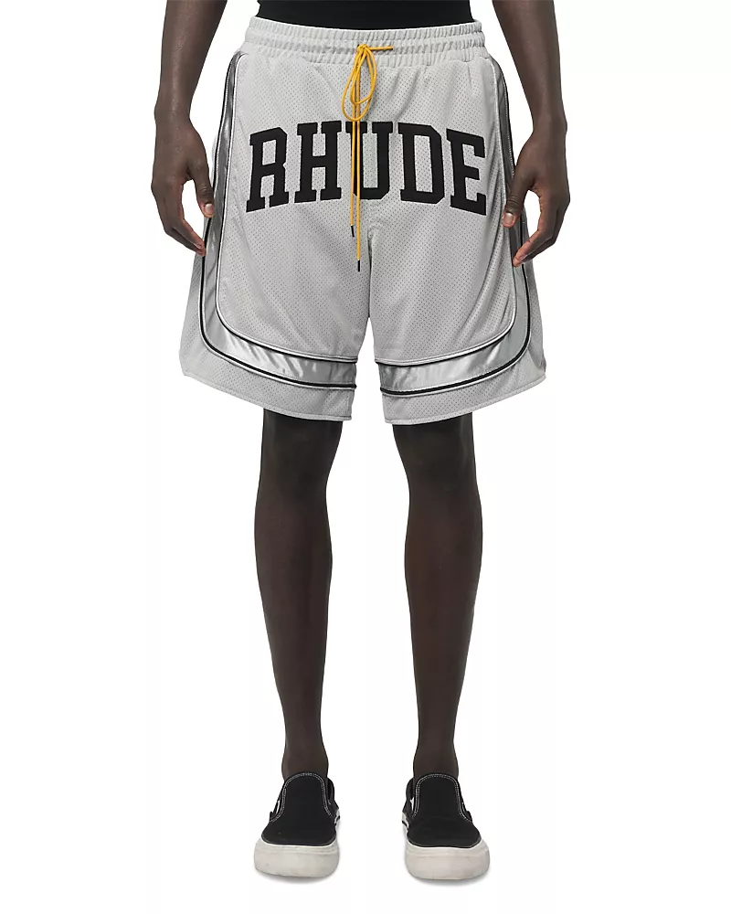 R H U D E Baggy 10.5 Logo Drawstring Shorts