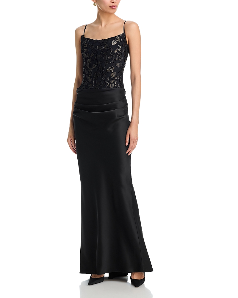 Aqua Long Corset Dress - Exclusive