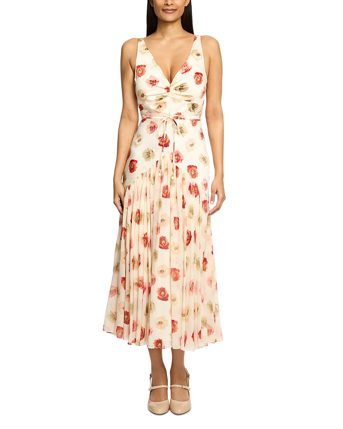 Cinq a Sept Floating Poppies Makaila Dress