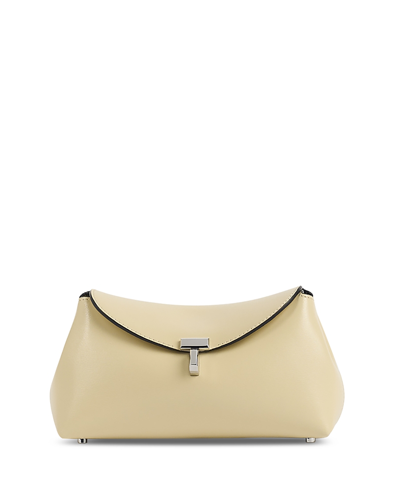 Toteme T Lock Leather Convertible Clutch