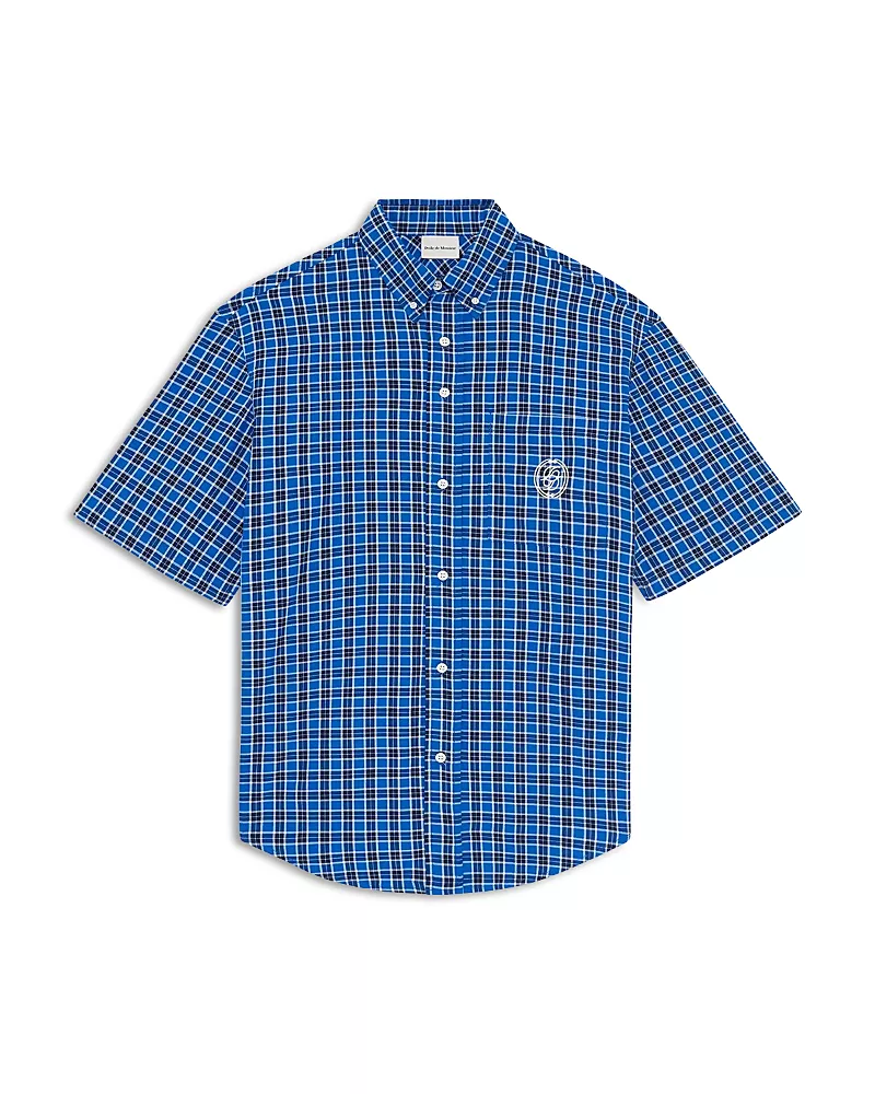 Drole De Monsieur Check Logo Shirt