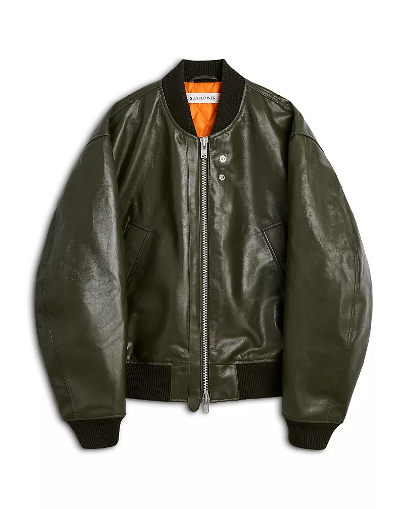 Sunflower Leather Flight Jacket