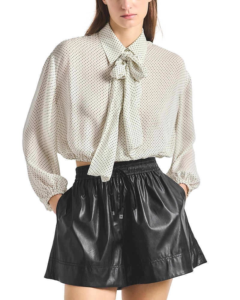 Derek Lam 10 Crosby Emily Tie Neck Top
