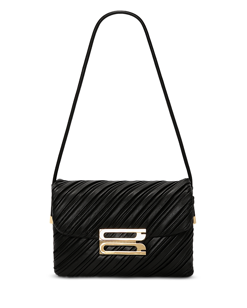 Victoria Beckham Soft Dorian Small Textured Leather Shoulder Bag