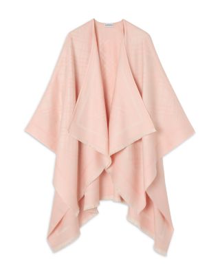 Check Wool & Cashmere Cape