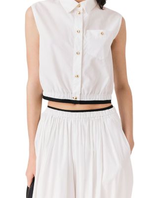 Cropped Sleeveless Shirt
