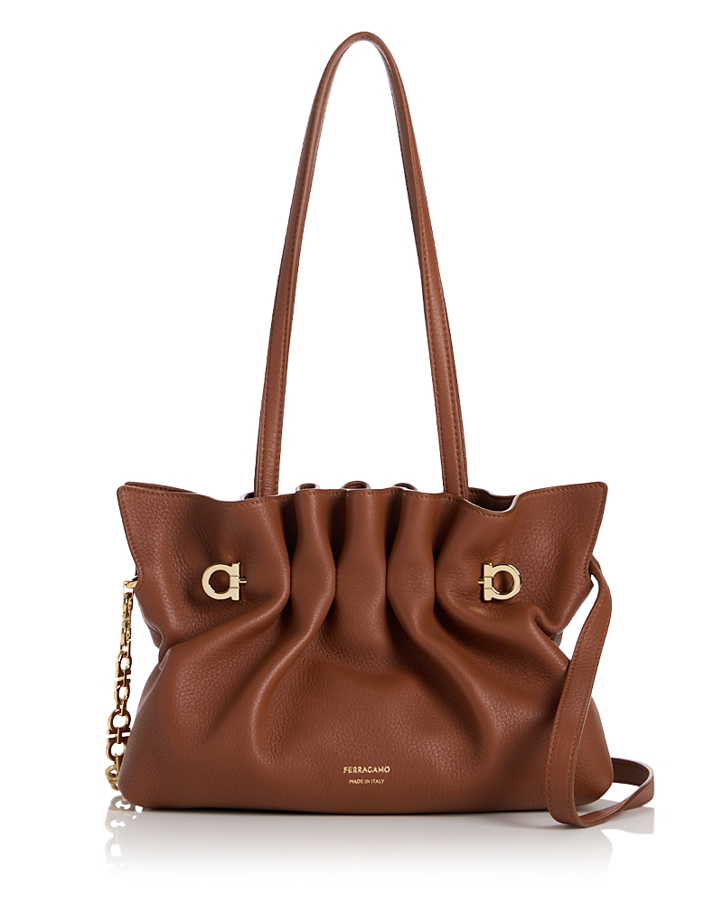 Ferragamo Soft Leather Shoulder Bag · OS