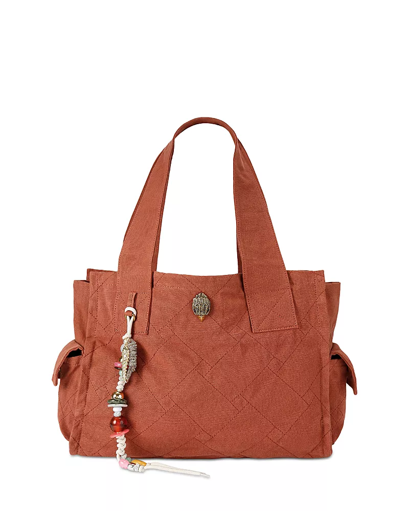 Kurt Geiger London Celia Quilted Canvas Tote
