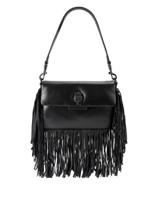 Oxford Fringe Small Leather Shoulder Bag