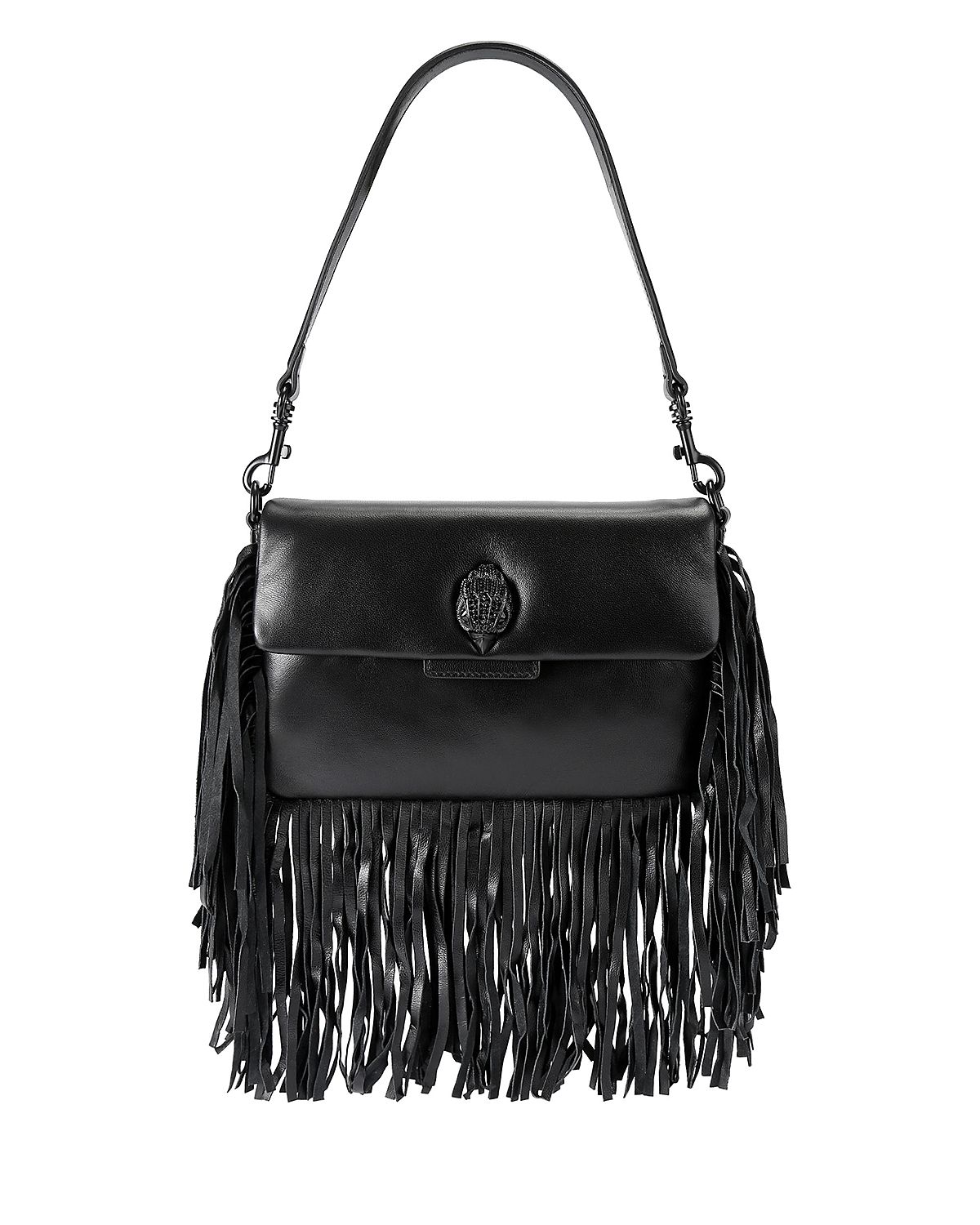 Kurt Geiger London Oxford Fringe Small Leather Shoulder Bag