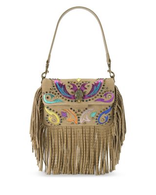 Kurt Geiger London Oxford Fringe Small Leather Shoulder Bag