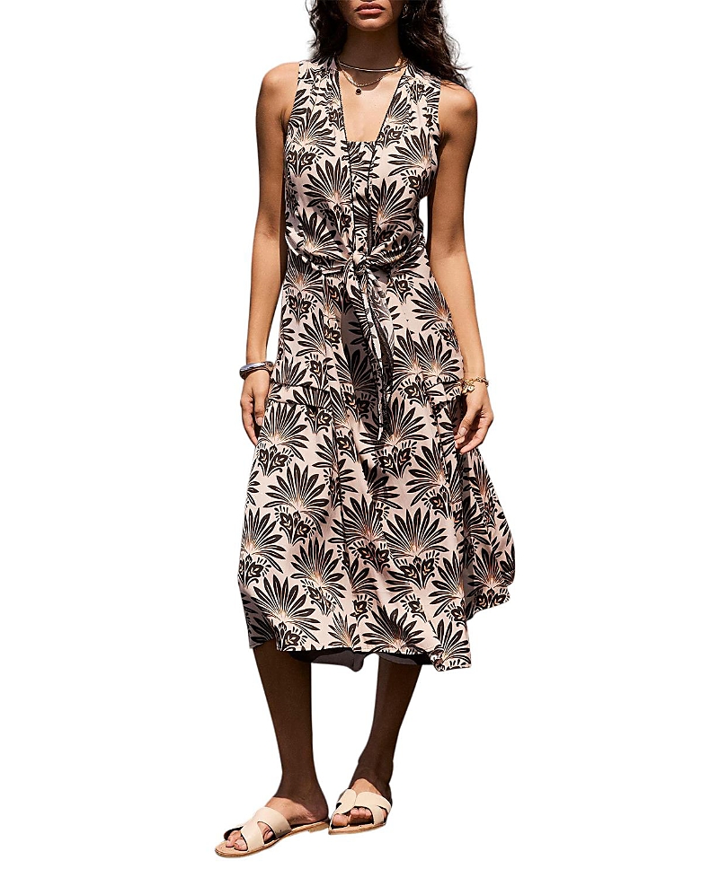 Mint Velvet Women's Floral Print Sleeveless Midi Dress