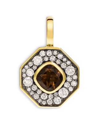 By Pariah 14K Yellow Gold Reverie Smokey Quartz & Diamond Pendant
