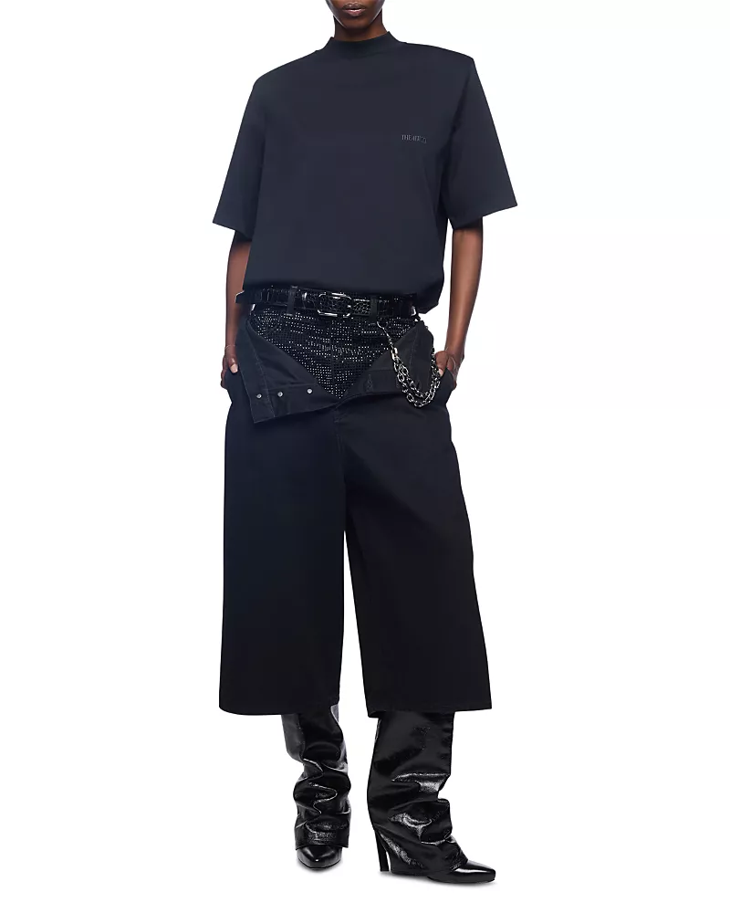 The Attico Layered Waist Cropped Pants