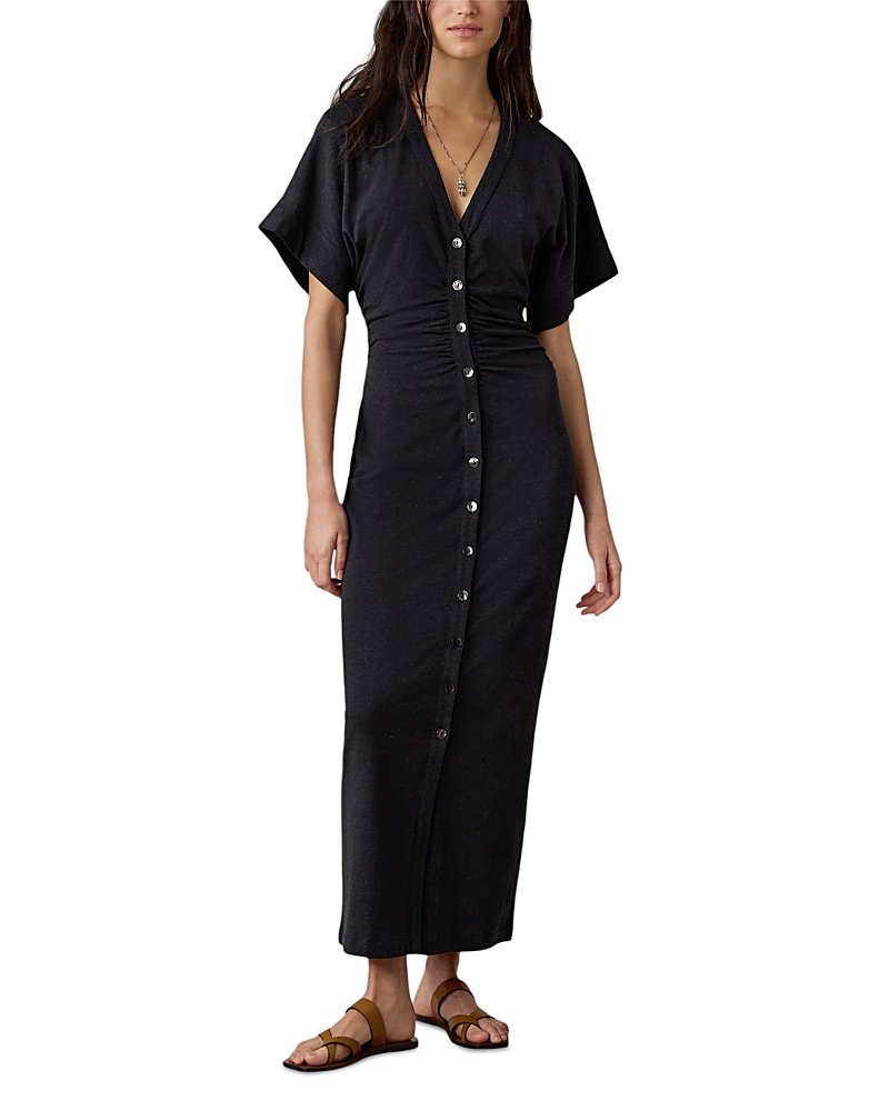 Faherty Button Front Maxi Dress