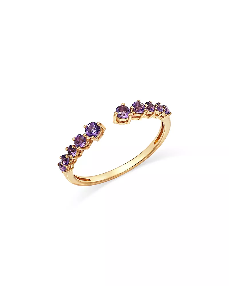 Bloomingdale's Fine Collection Gemstone Open Ring in 14K Yellow Gold