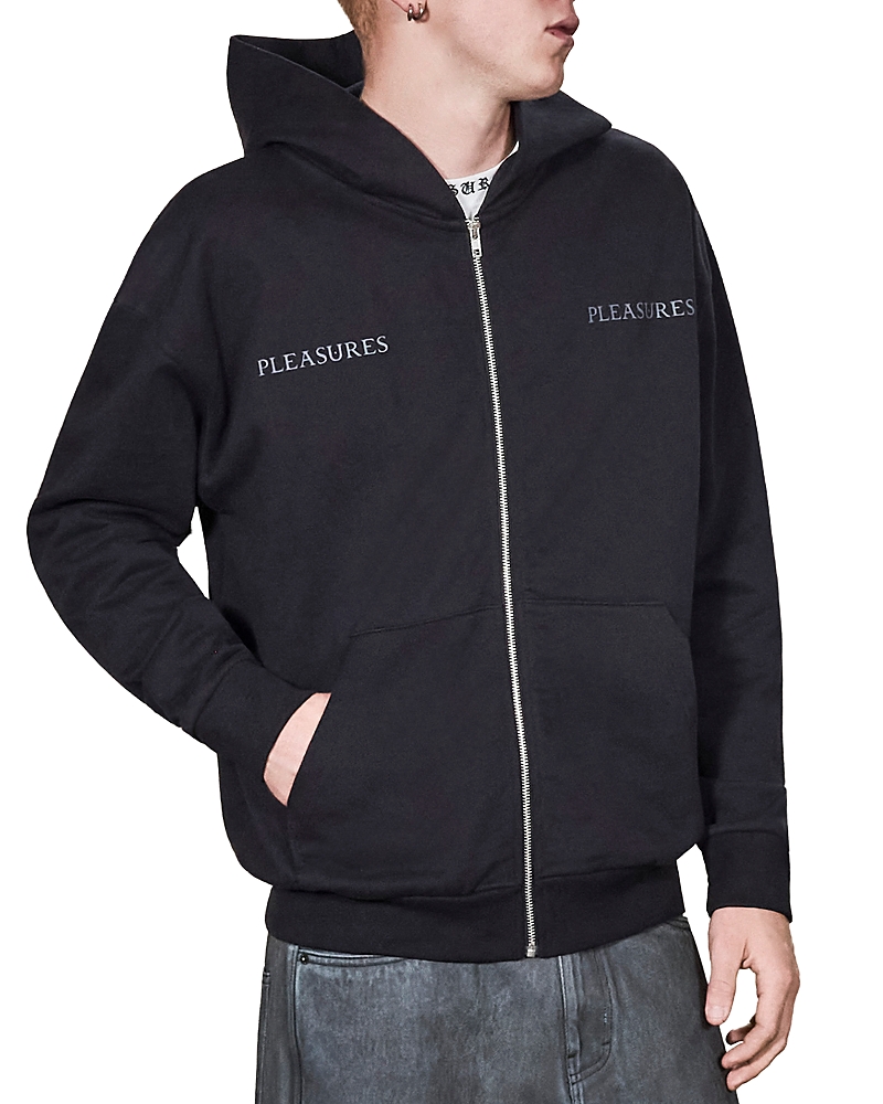 Pleasures Spine Zip Logo Hoodie