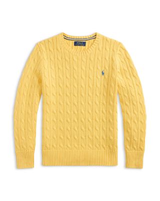 Boys' Cable-Knit Cotton Sweater - Little Kid, Big Kid