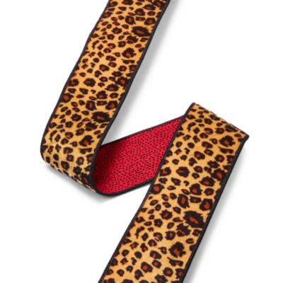 Alice + Olivia Leopard Print/Polka Dot Ribbon
