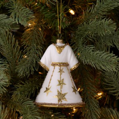 Glass Angel Dress Ornament - Exclusive