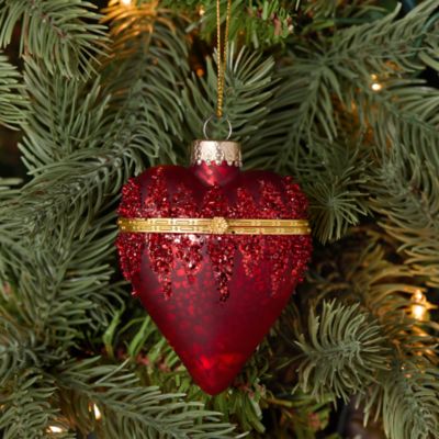 Red Heart Opening Box Ornament - Exclusive