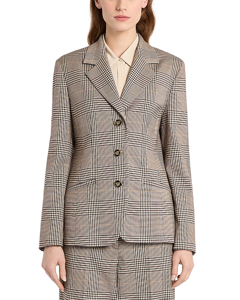 Marella Mllginseng Glen Plaid Blazer