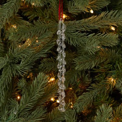 11" Glass Icicle Ornament