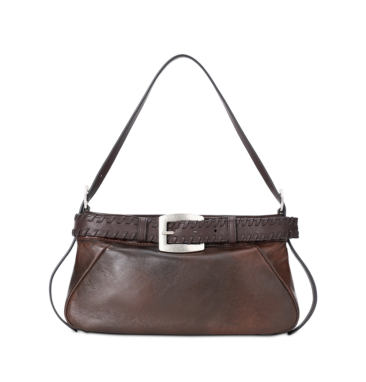 STAUD Brooklyn Leather Shoulder Bag