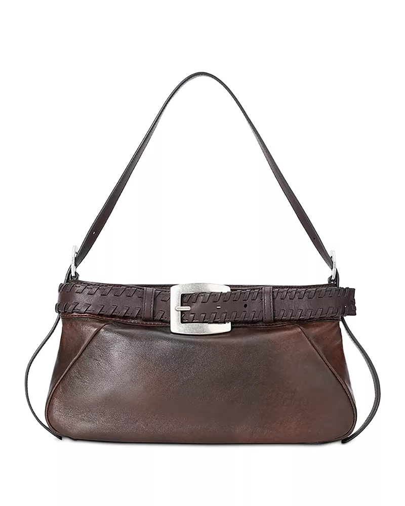 Staud Brooklyn Leather Shoulder Bag
