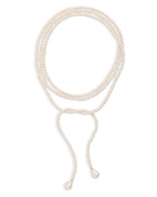 Monica Cultured Freshwater Pearl Scarf Necklace, 50"
