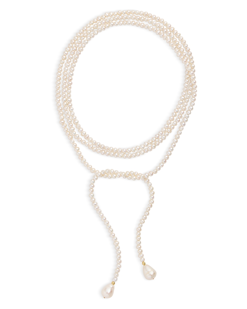 Shashi Monica Cultured Freshwater Pearl Scarf Necklace, 50