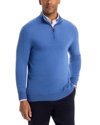 The Men's Store at Bloomingdale's Wedgewood Cashmere Quarter-Zip Sweater - Exclusive