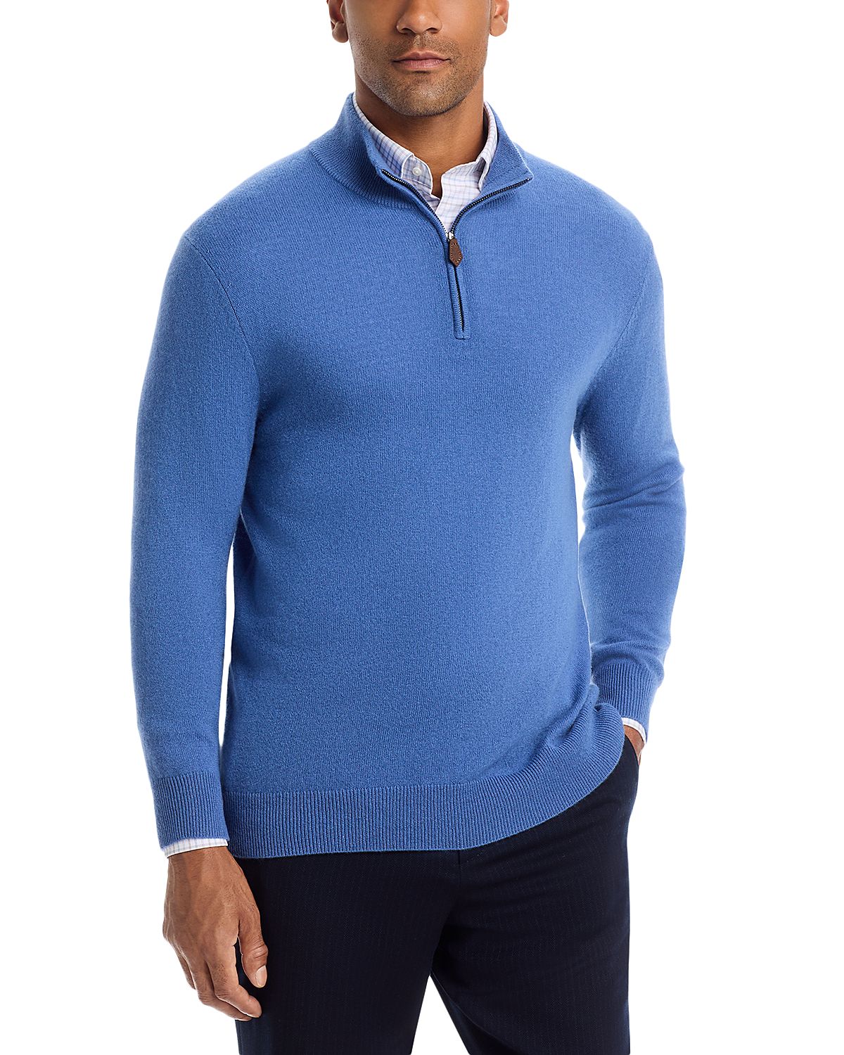 The Men's Store at Bloomingdale's Wedgewood Cashmere Quarter-Zip Sweater - Exclusive