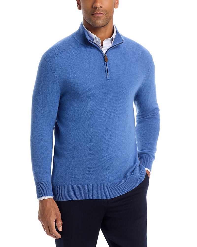 The Men's Store at Bloomingdale's Wedgewood Cashmere Quarter-Zip Sweater - Exclusive