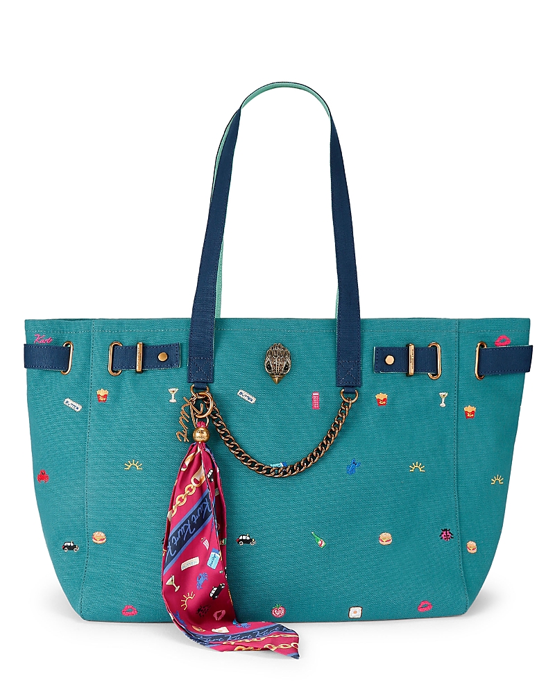 Kurt Geiger London Sloane Large Embroidered Shopper Tote Bag